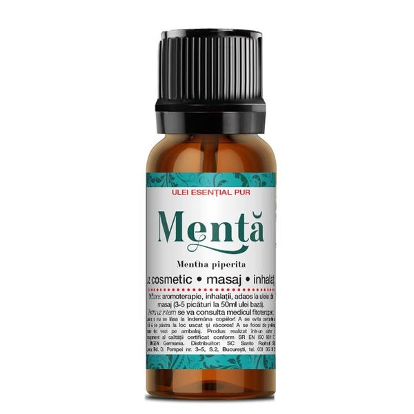 Ulei Esential de Menta Santo Raphael, 10 ml