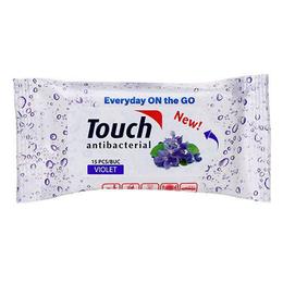 Servetele Umede Antibacterian Violet Touch Sarah, 15 buc