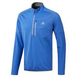 Bluza barbati adidas Performance Climawarm Gridded 1/4 Zip Golf DQ1785, S, Albastru