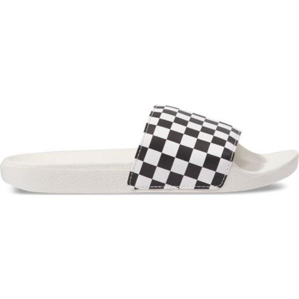 Slapi femei Vans Checkerboard Wht/Blk V4LG27K1, 40, Alb