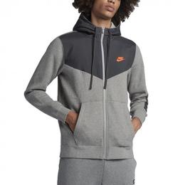 Hanorac barbati Nike Full-Zip Basketball Hoodie 931900-063, M, Gri