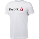 Tricou barbati Reebok Fitness Linear Read CW5372, L, Alb