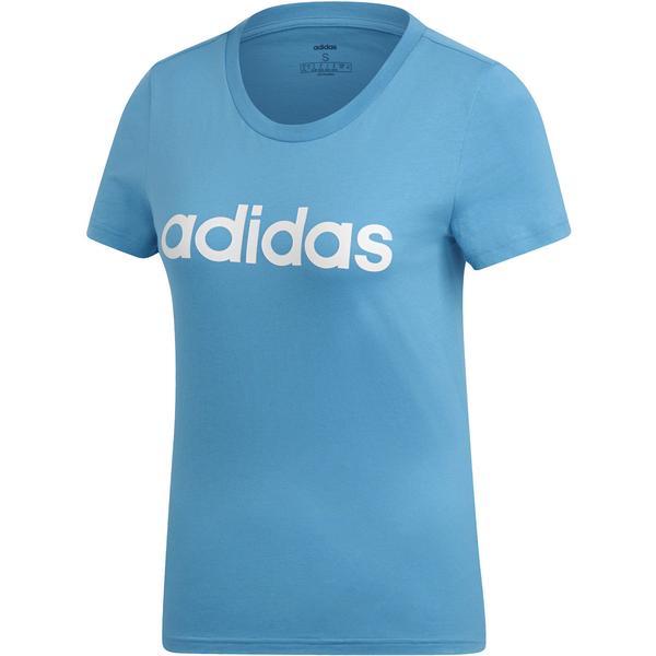 Tricou femei adidas Performance Essentials Linear Tee DU0630, L, Albastru