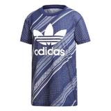 Tricou femei adidas Originals Boyfriend Trefoil DV2611, M/L, Albastru