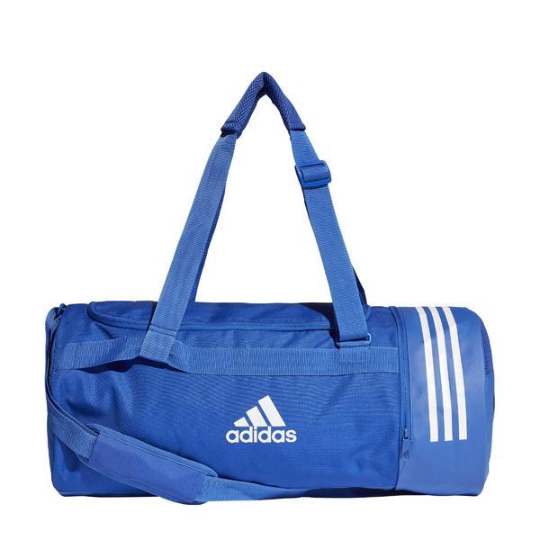 Geanta unisex adidas Performance Convertible 3-Stripes Duffel Bag Medium DT8657, M, Albastru