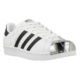 Pantofi sport femei adidas Originals Superstar Metal Toe W White BB5114, 37 1/3, Alb