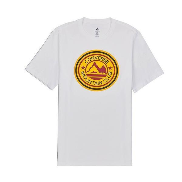 Tricou barbati Converse Mountain Club Patch 10018298-102, XL, Alb