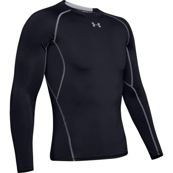 Bluza barbati Under Armour Heatgear Longsleeve Compression Tee 1257471-001, S, Negru