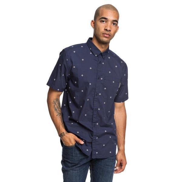 Camasa barbati DC Shoes Up Pill Short Sleeve Shirt EDYWT03221-BTL0, L, Bleumarin