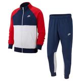 Trening barbati Nike NSW Fleece Tracksuit BV3017-410, XL, Albastru