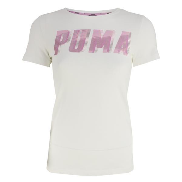 Tricou copii Puma Style Graphic Tee 1 G 85183102, 141-152 cm, Alb