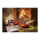 Puzzle Castorland - 1000 de piese - Still life with violin an paiting