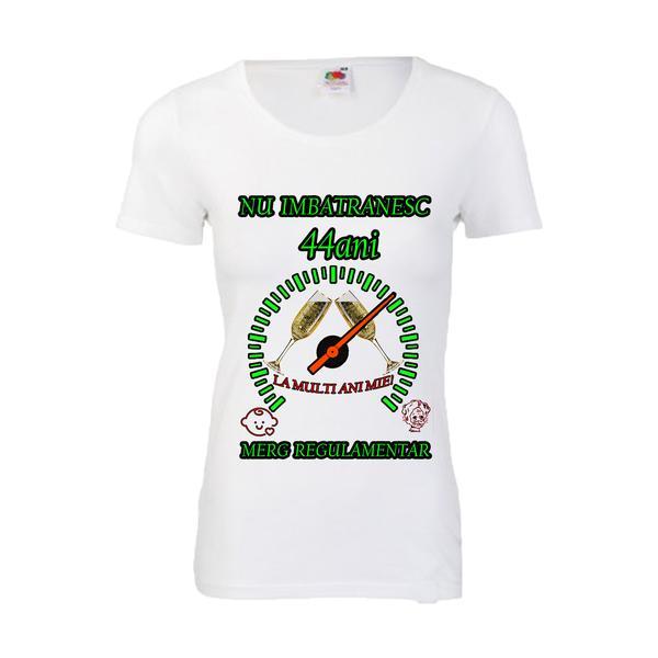 Tricou personalizat dama Fruit of the loom nu imbatranesc 44 alb M