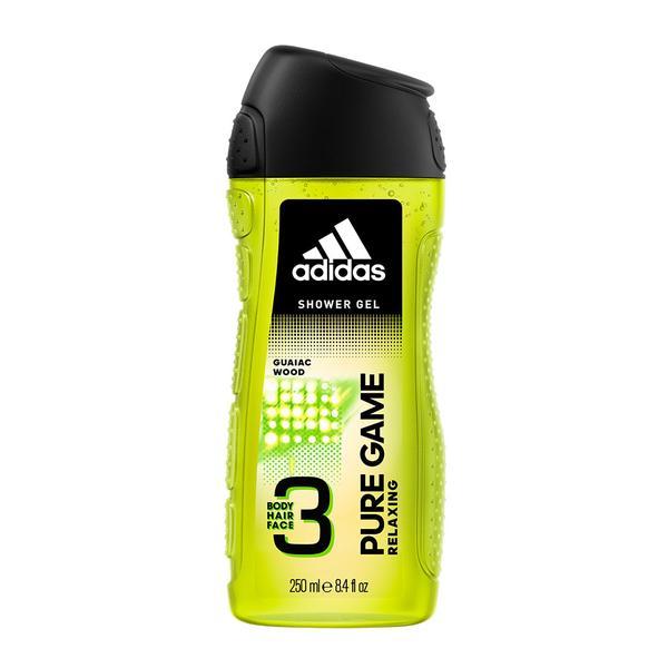 Gel de dus 3 in 1 Adidas Pure Game 250ml