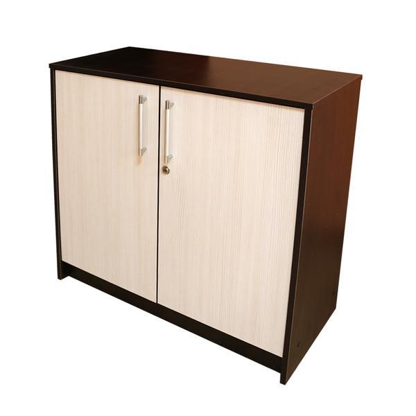 Cabinet 2 usi, Wenge/Brad, 80 x 84 x 36 cm