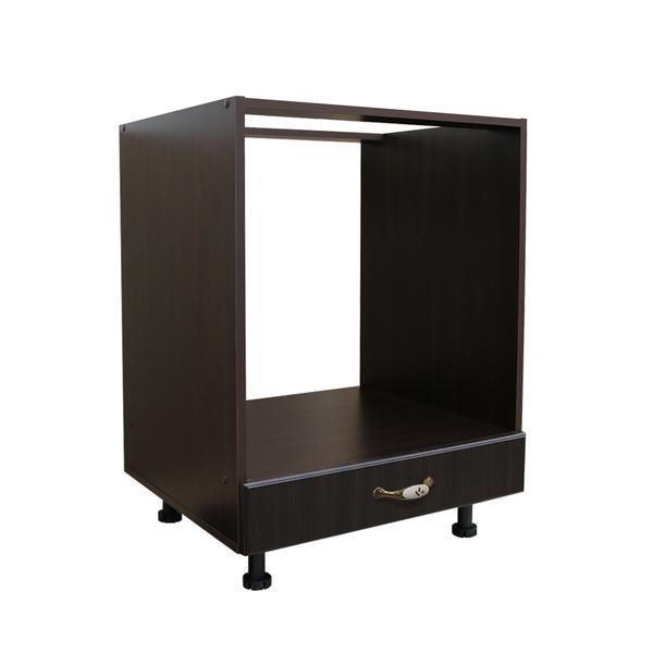 Corp pentru cuptor incorporabil cu sertar Zebra, wenge/MDF Wenge, 60 x 82 x 60 cm