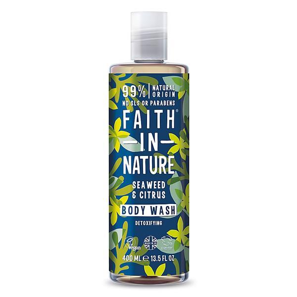 Gel de dus - spuma de baie cu alge marine si citrice Faith in Nature 400 ml