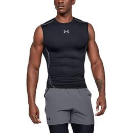 Maiou barbati Under Armour Sleeveless Compression 1257469-001, XL, Negru