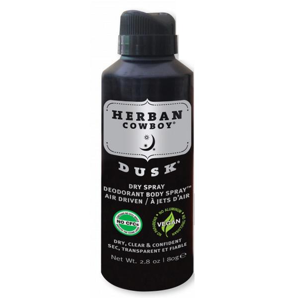 Deodorant Spray pentru Barbati cu Extract de Rozmarin si Salvie - Dusk - Herban Cowboy, 80 g