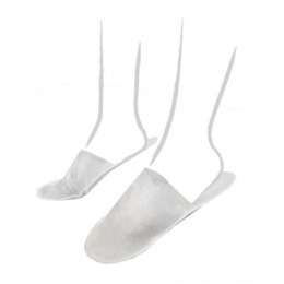 Papuci Inchisi Dama Unica Folosinta Albi 50 perechi - Airclean White Closed Slippers