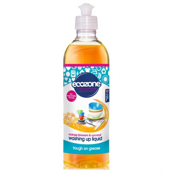 Solutie Concentrata pentru Spalat Vase cu Floare de Portocal si Nuca de Cocos Ecozone, 500 ml