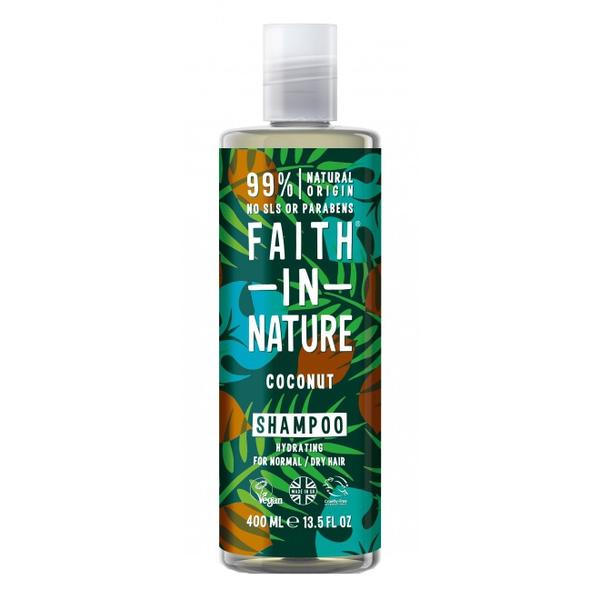 Sampon pentru Par Normal sau Uscat cu Cocos Faith in Nature, 300ml