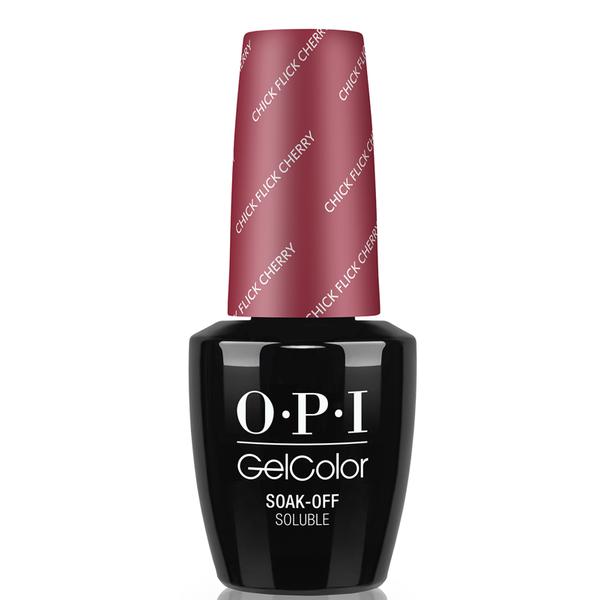 Lac de Unghii Semipermanent - OPI Gel Colour Chick Flick Cherry, 15 ml