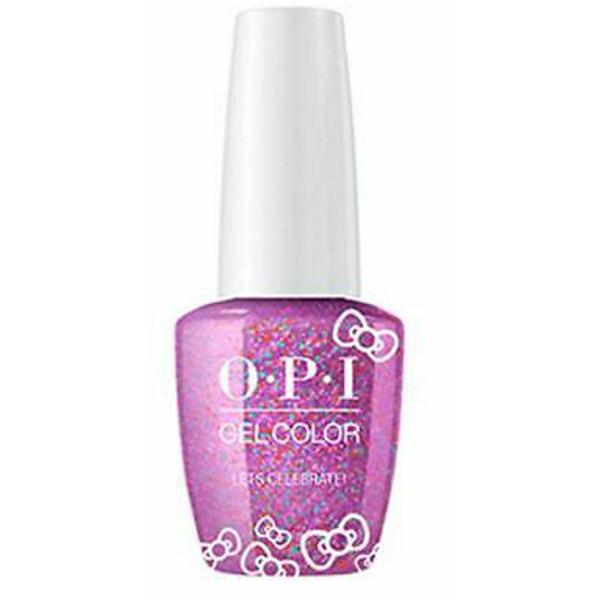 Lac de Unghii Semipermanent - OPI Gel Color HELLO KITTY Let's Celebrate 15 ml