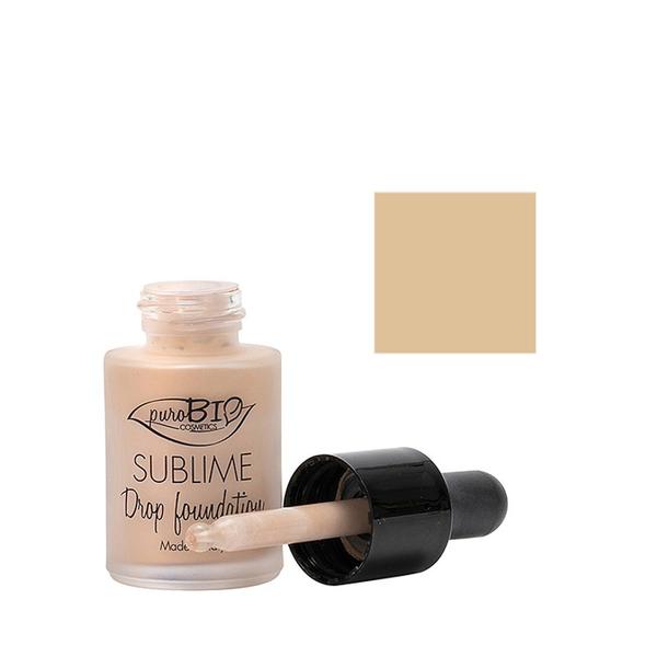 Fond de Ten Sublime Drop Foundation 02 PuroBio Cosmetics, 15ml