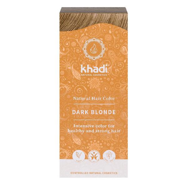 Vopsea de Par Henna pentru Blond Inchis Khadi, 100 g