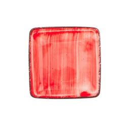 Farfurie patrata GURAL colectia RED 22x22cm