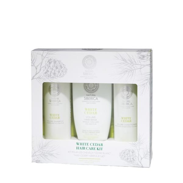 Set Cadou White Cedar - Sampon, Balsam, Masca de Par Natura Siberica