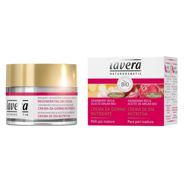 Crema de Zi Antirid si Regeneranta cu Merisor si Fitocolagen Lavera, 50ml