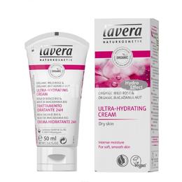 Crema Ultrahidratanta cu Trandafiri Salbatici si Macadamia pentru Ten Uscat Lavera, 50ml