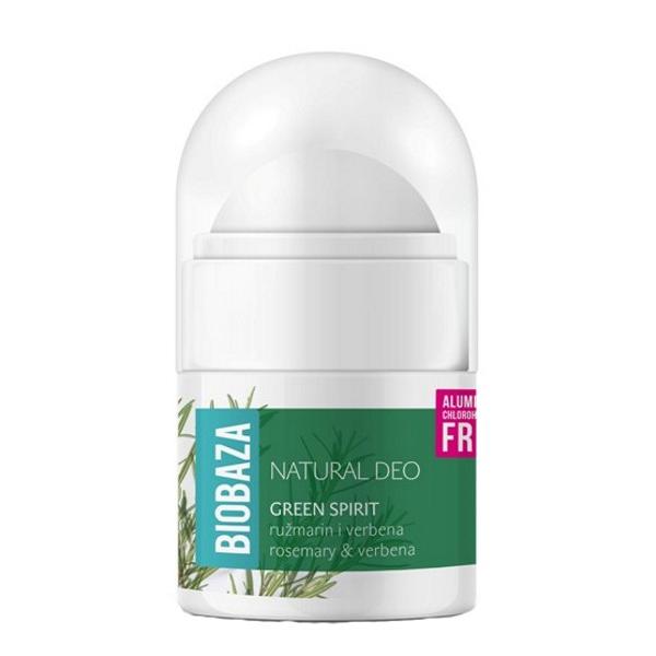 Mini Deodorant Natural pentru Femei GREEN SPIRIT cu Verbina si Rozmarin Biobaza, 20ml