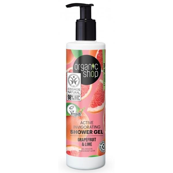 Gel de Dus Bio cu Lime si Grapefruit Grapefruit Punch Organic Shop, 280ml