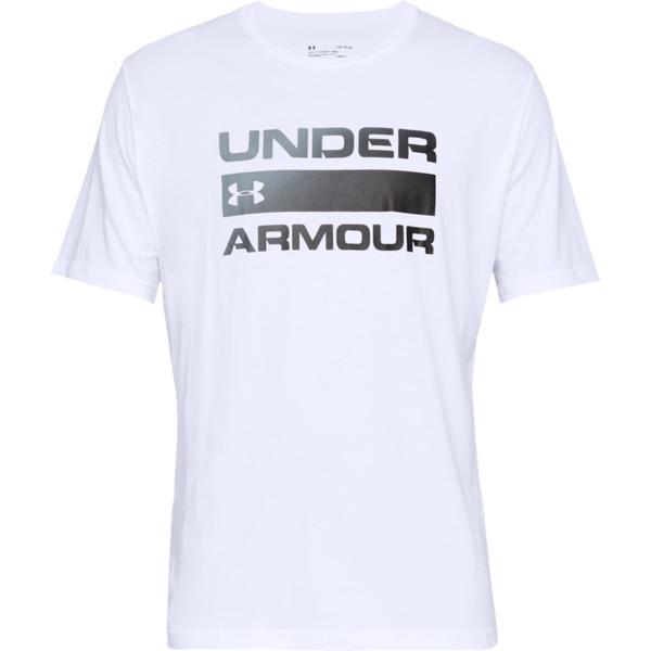 Tricou barbati Under Armour Issue Wordmark 1329582-100, S, Alb