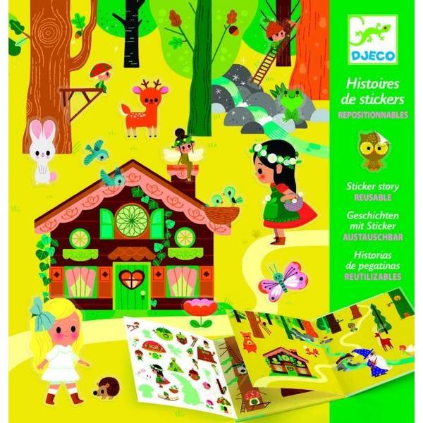 Histoires de stickers, The Magical Forest. Planse cu abtibilduri repozitionabile: Padurea fermecata