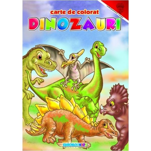 Dinozauri - Carte de colorat, editura Eurobookids
