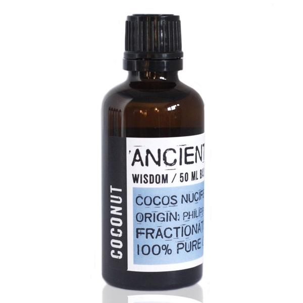 Ulei de Cocos Fractionat - Baza pentru Uleiuri Esentiale Ancient Wisdom, 50ml