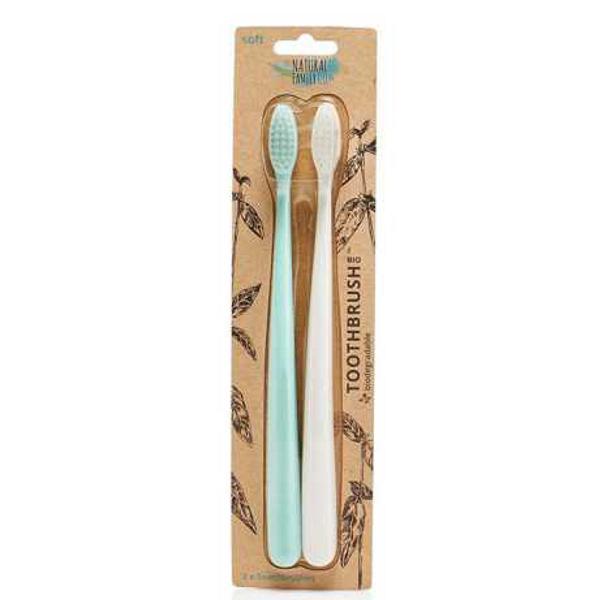 Periuta de Dinti Biodegradabila Set Rivermint & Ivory Desert Jack'n Jill