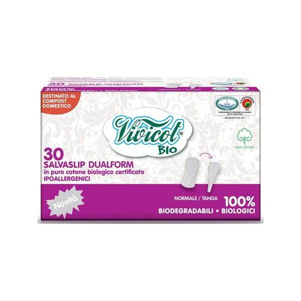 Bio Protej Slip din Bumbac Organic Dual Form Vivicot, 30 buc