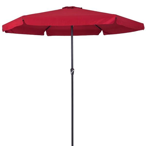 Umbrela soare, Parasolar, Cu manivela, Rosu, &Oslash;330cm