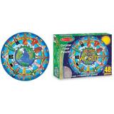 Circular floor puzzle, Children of the world. Puzzle de podea, Copiii lumii