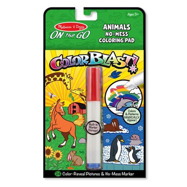 Carnet de colorat: Animale - Colorblast! Animals no-mess Coloring Pad.