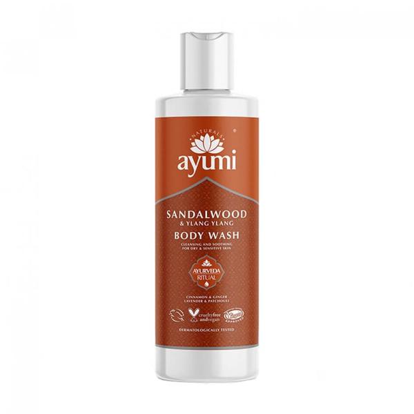 Gel de Dus cu Lemn de Santal si Ylang Ylang Ayumi, 250ml