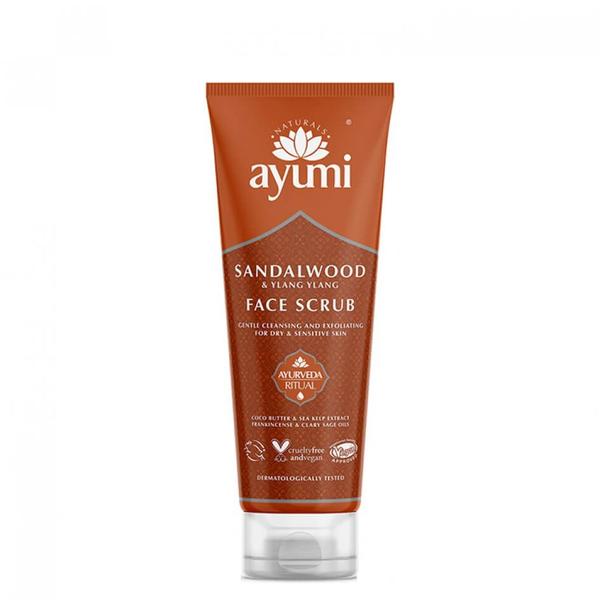 Exfoliant Facial cu Lemn de Santal si Ylang Ylang Ayumi, 125ml