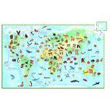 Puzzle observatie Animalele lumii - Djeco