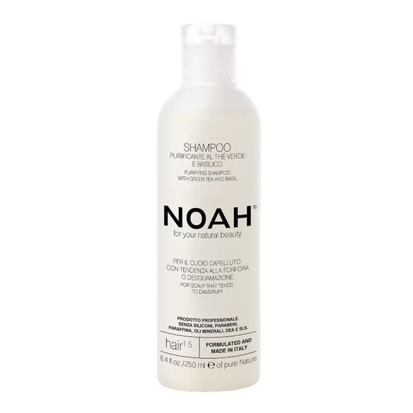 Sampon Natural Purifiant cu Ceai Verde pentru Par cu Matreata 1.5 Noah, 250ml