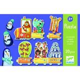 Puzzle Trenuletul cu animale numarate - Djeco